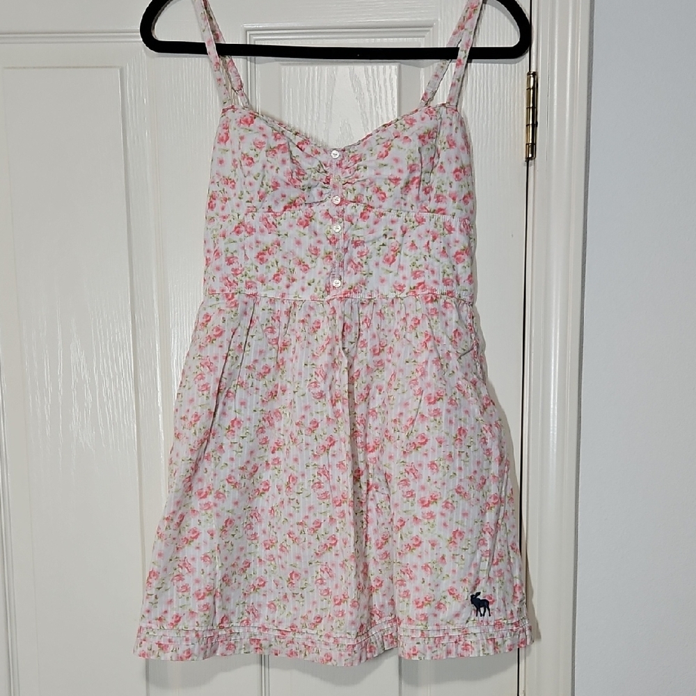 Abercrombie & Fitch Pink Smocked Dress
